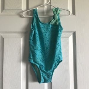 Toddle girl blue swim suit